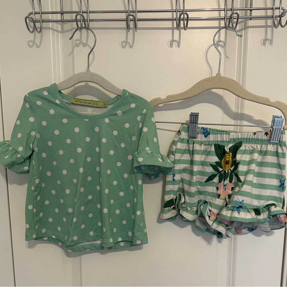 Millie Loves Lily 2T Shirt and Short Set